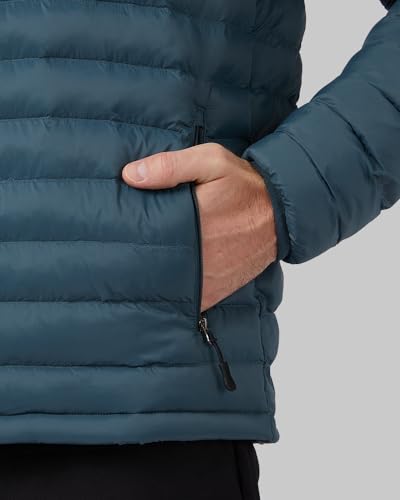32 Degrees Heat Men’s Lightweight Packable Hooded Jacket – Water Resistant Travel Puffer