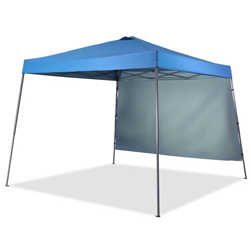 GDY 8X10 FT Pop Up Canopy Outdoor Instant Tent Slant Legs with a Sidewall,Equipment Vents, Portable Gazebo Shelter for Pat...
