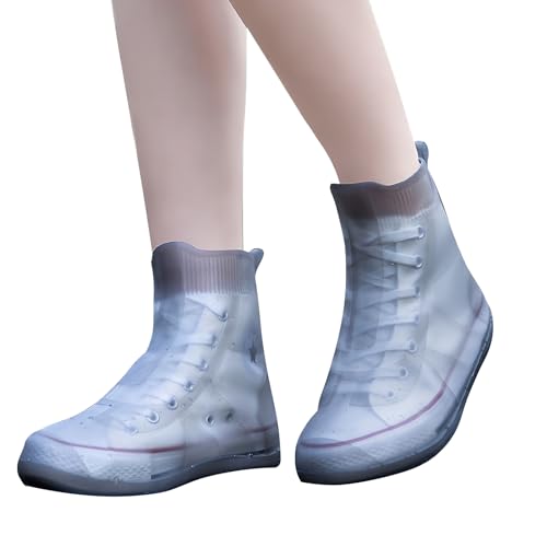 Adorila Silicone Waterproof Shoe Covers, Anti-Slip Anti-Friction and Portable Waterproof Shoe Covers for Outdoor Home Trav...
