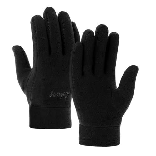 Winter Thicken Fleece Gloves for Men Women Warm Touchscreen Glove Windproof Mittens
