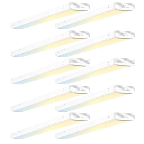 BBOUNDER 10 Pack 4FT LED Wraparound Light with 3CCT Selectable, 4000K/5000K/6500K, Super Bright 5500LM 50W 4 Foot Fluoresc...