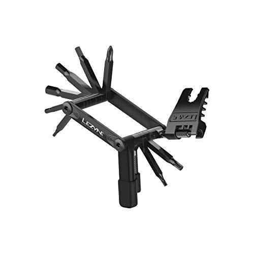 LEZYNE V PRO 17 Bicycle Multi-Tool, Anti-Corrosion Vanadium Bits, Tubeless Tire Plug Kit, HEX 2/3/4/5/6mm, T10/T25, Cross-Head, Bike Tool