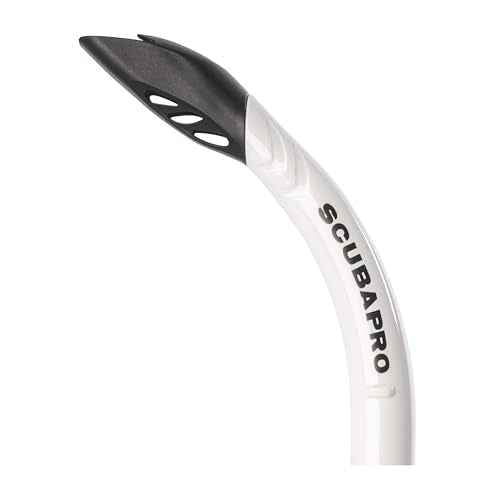 SCUBAPRO Escape Semi-Dry Snorkel, with Purge Valve and Splashguard Barrel-Top Design