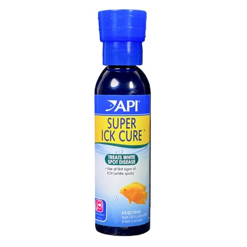 API LIQUID SUPER ICK CURE Fish remedy, Freshwater and Saltwater Fish Medication 4 fl oz(Pack of 1), White