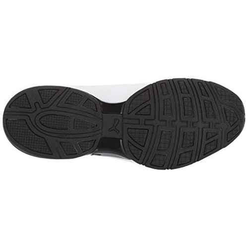 PUMA Men's Viz Runner, Puma White-Puma Black, 12