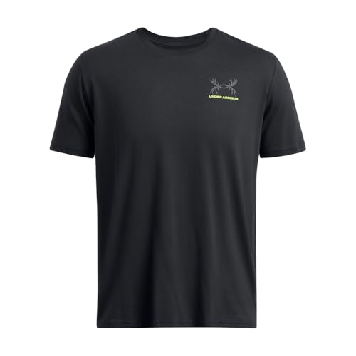 Under Armour Mens Schematic White Tail Short Sleeve T Shirt | Casual Hunting Apparel | Antler and White Tail Graphic Tee
