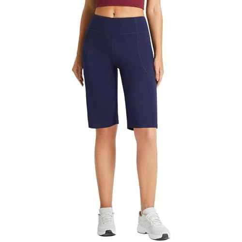 baleaf Women's 12" Bermuda Shorts Long Shorts Knee Length Running Walking Workout Athletic Stretch Pockets