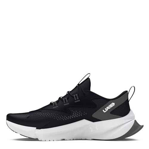 Under Armour Girls' Pre School Scramjet 6 Alternate Lace, (001) Black/Castlerock/White, 2, US