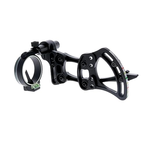 TRUGLO Pendulum 1-Pin Ultra-Lightweight Quiet Archery Hunting Treestand Bow Sight with Large Circular Field of View - Adjustable for Right & Left-Handed Shooters - LED Light Included