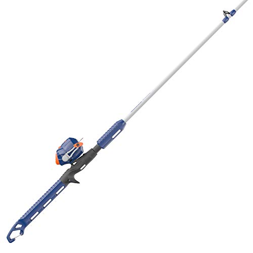 Zebco Wilder Fishing Reel and Rod Combo, 4'3" Durable Fiberglass Rod with Built-In Carabiner, Patented No-Tangle Reel, Pr...