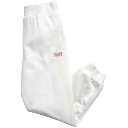 DKNY Girls Jogger Set - 2 Piece Soft Fleece Athletic Pullover Hooded Kids Sweatshirts and Jogger Sweatpants for Girls