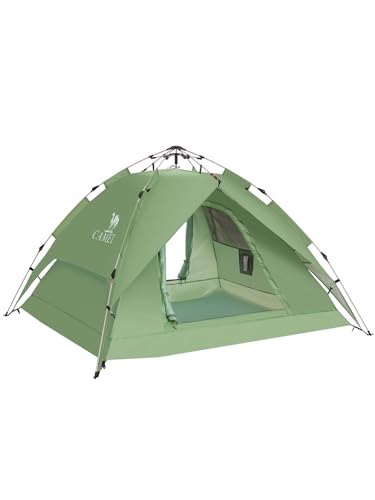 CAMEL CROWN Instant Tent for 3-4 Person, Waterproof & Sun Protection Family Camping Tent, Sets Up in 30 Seconds, Lightweig...
