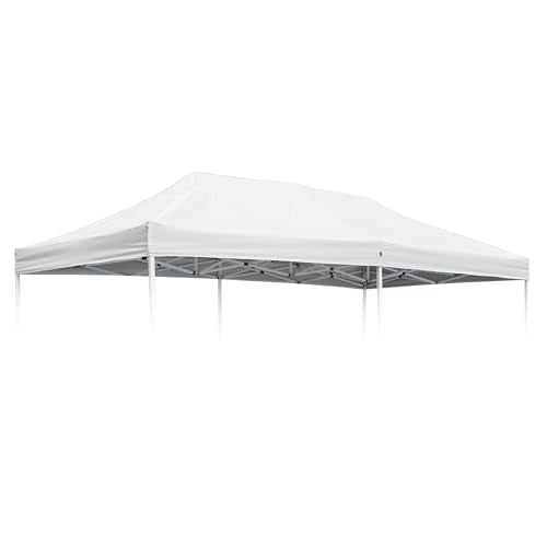 Yescom 10x20Ft Canopy Replacement Top Fit for 9.6 * 19.1Ft EZ Pop Up Instant Patio Pavilion Gazebo Sunshade Tent Cover Out...
