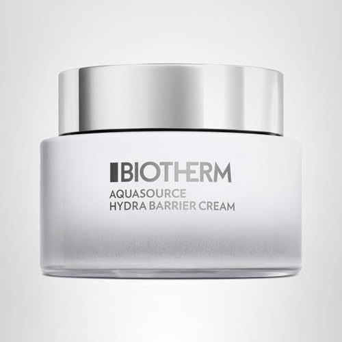 Biotherm Aquasource Hydra Barrier Cream, Lightweight And Fast-Absorbing Face Moisturizer for a Stronger Skin Barrier, with Biotech Plankton, Bio-Ceramides and Hyaluronic Acid 2.5 Fl.Oz.