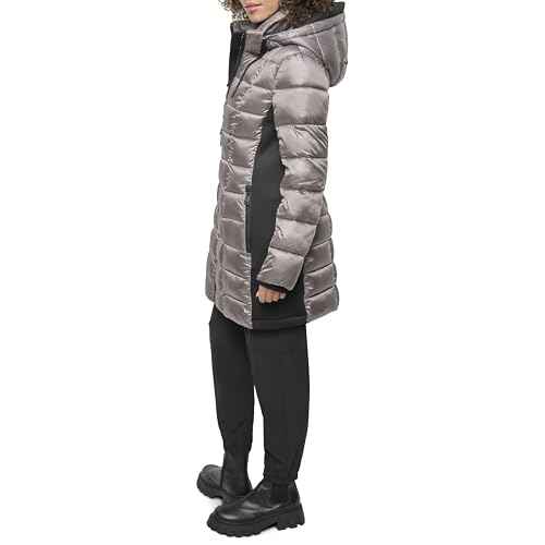 DKNY womens Scuba-side Light-weight Puffer