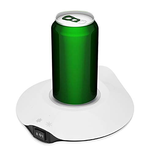 USB Cold and Hot Coasters, 2 in 1 Beverage Warmer and Drink Cooler, -3℃- 65 ℃ USB Heating and Cooling Mat Coffee Tea Bever...