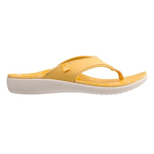 Spenco Women's Yumi Reflection Flip-Flop, Cornsilk, 7