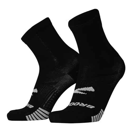 Brooks Ghost Lite Crew Socks I Performance Running, Comfort Fit with Arch Support for Men & Women (2-Pack Set)