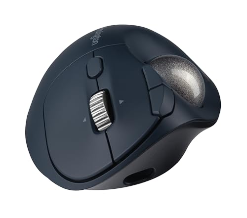 Kensington TB550 Wireless Trackball Mouse, Thumb Operated, Rechargeable, Ergonomic Design (K72196WW), Black
