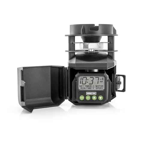 Moultrie Pro Hunter III Deer Feeder Kit - Quicklock Adapter Fits Most Flat Bottom Hoppers - Digital Timer System with 10 Daily Feed Times - Moultrie Connect Bluetooth