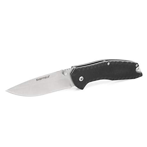 Sheffield 12166 Shiloh Assisted Open Knife, 3.5 Inch Blade Tactical Knife, EDC Knife for Survival Gear, Tactical Gear, Sel...