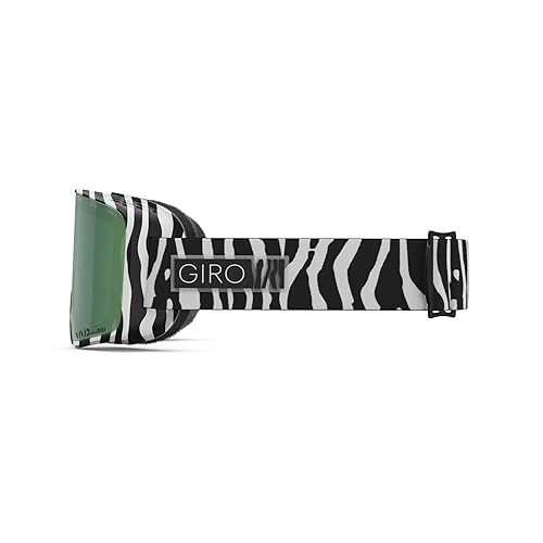 Giro Method Snow Goggles 2024 - Black & White Animal Frame with Vivid Emerald/Vivid Infrared Lens Large