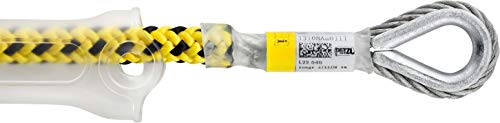 Petzl L33 040 MICROFLIP Reinforced Adjustable Positioning Lanyard for Tree Care Work, 4 m