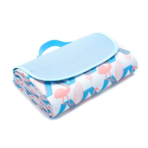 HNJHTZ Beach Blanket Waterproof Sandproof, Picnic Blanket for Grass, Foldble and Easy to Carry(3 Colors 145 * 180CM) (Ostr...