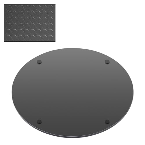 Mymonfif 12" Mirror Centerpieces, Set of 12 Round Mirrors for Centerpieces, 2mm Glass Mirror Plates, Mirror Tray, for Wedd...