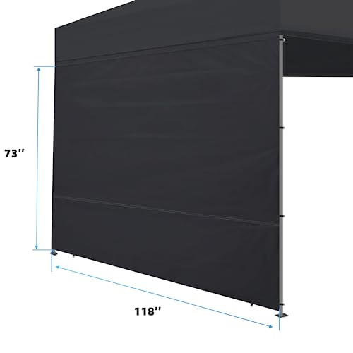 Joramoy Canopy Tent Sidewalls for 10×10 Pop Up Canopy, 3 Pack Instant Canopy Sunwall, Waterproof and UV Protection Canopy ...