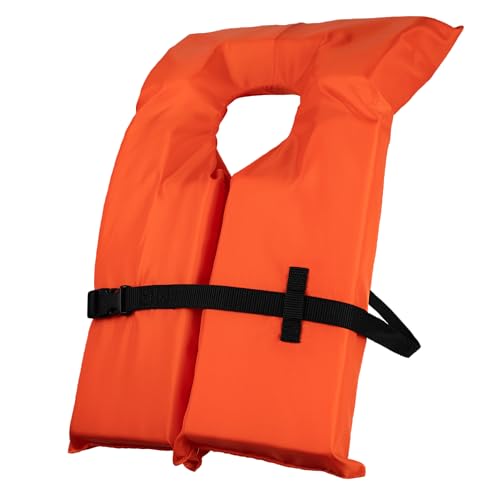 BLUESTORM Keyhole Life Jacket for Adults | US Coast Guard (USCG) Approved Type 2 Basic Universal Foam Life Vest Preserver...