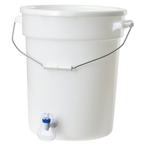 Beverage Dispenser White BPA Free Polypropylene 6 Gallon (PBDW-22)