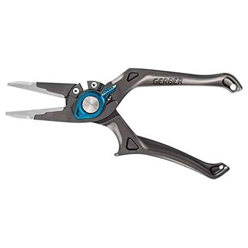 Gerber Gear Magniplier-Salt - Durable,Fishing Pliers with Sheath - Spring-Loaded Pliers for Freshwater & Saltwater Fishing - Premium Fishing Accessory - 7.5"