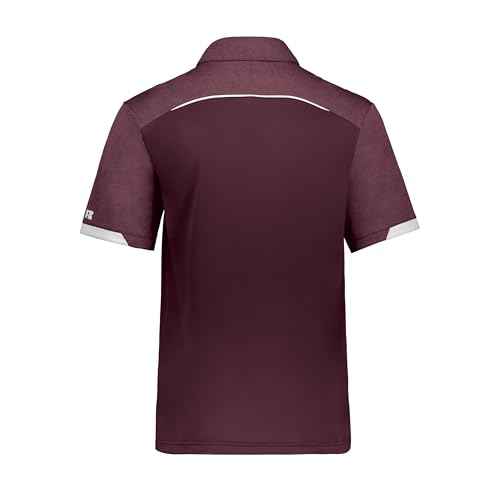 Russell Athletic Men's Legend Polo Shirt, Moisture-Wicking Performance, Classic Fit