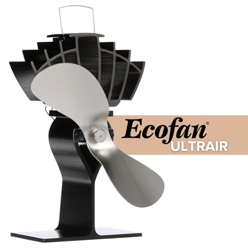 Ecofan UltrAir Heat Powered Stove Fan - Powerful Classic Design, High Performance, Perfect for Wood Stoves, 125 CFM - Circ...