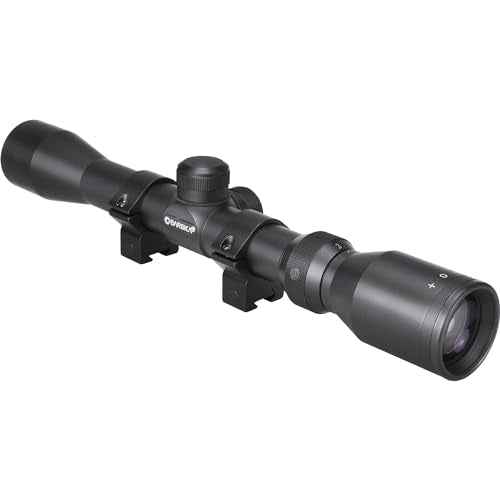 BARSKA 30/30 Crosshair Reticle Rifle Scope for .22 Plinking & Rimfire Rifles - Optimal Precision with Rings for Shooting, Hunting, Target Practice