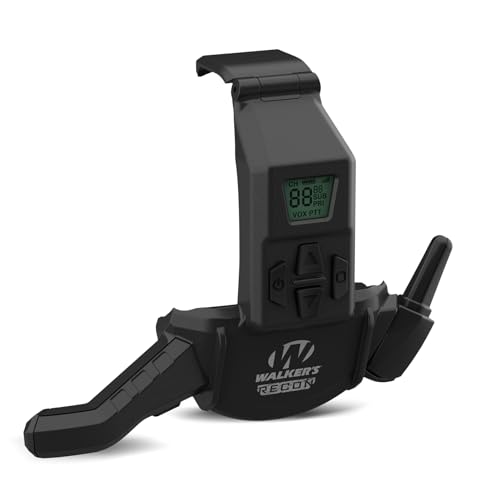 Walker's Recon Digital Muffs - Durable IPX4 Resistant Shooting Hearing Protection Electronic Muffs, 2 AAA Batteries Included