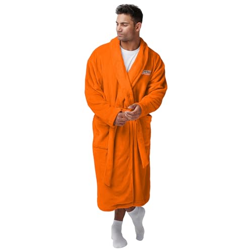 FOCO NCAA Big Logo Unisex Robe ? Super Soft Plush Lounge Wear with Large Embroidered Team Logos (Front & Back)