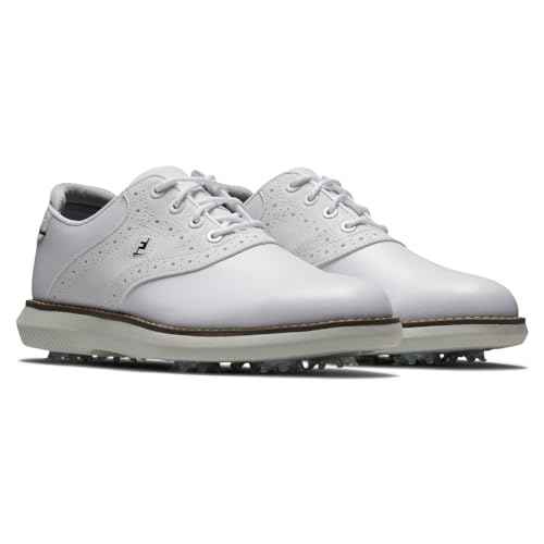 FootJoy Unisex-Child Traditions Junior Golf Shoe