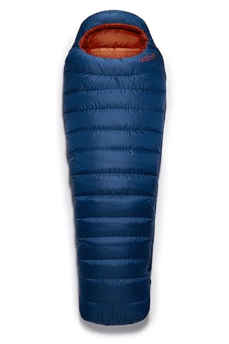 Rab Men's Ascent Down Sleeping Bag - Lightweight Warm Mummy Sleep Sack for Camping & Backpacking