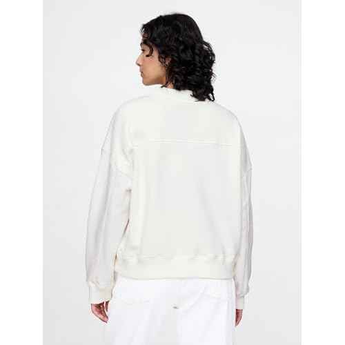GAP Women's Logo Mockneck Sweatshirt