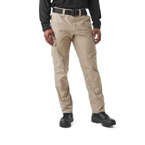 5.11 Tactical Men's ABR Pro Pants, Straight Fit, 9 Pockets, Comfort Waist, Style 74512, Khaki (New), 34W x 32L