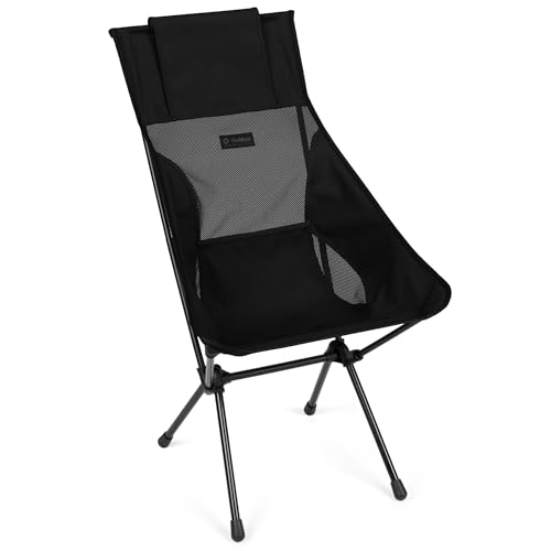 Helinox Sunset Chair Lightweight High-Back Collapsible Camping Chair Blackout, 3.4Ibs Outdoor Chairs, Picnic Chair, Portab...