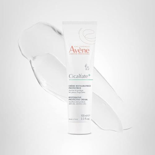 Avène Cicalfate+ Restorative Protective Cream, Face Moisturizer, face cream for sensitive skin, helps restore skin barrier, restorative cream, safe for infants, children and adults, 3.3 Fl Oz