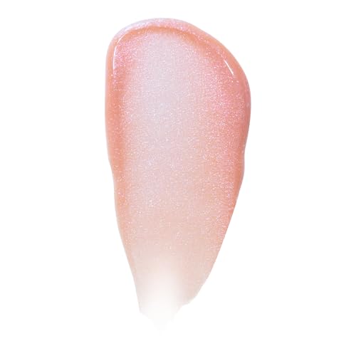 e.l.f. Glow Reviver Lip Oil, Nourishing and Hydrating with High-Shine Glimmer Finish & Sheer Wash Of Color, Minty Scent, N...