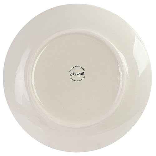 Elama Sebastian 6 Piece Stoneware Dinner Plate Set in Assorted Colors