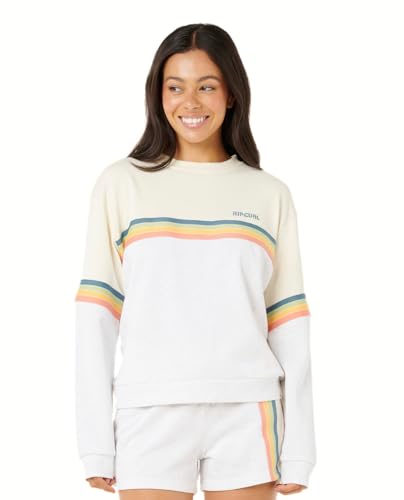 Rip Curl womens High Tide Surf Raglan Pullover Crew Sweatshirt