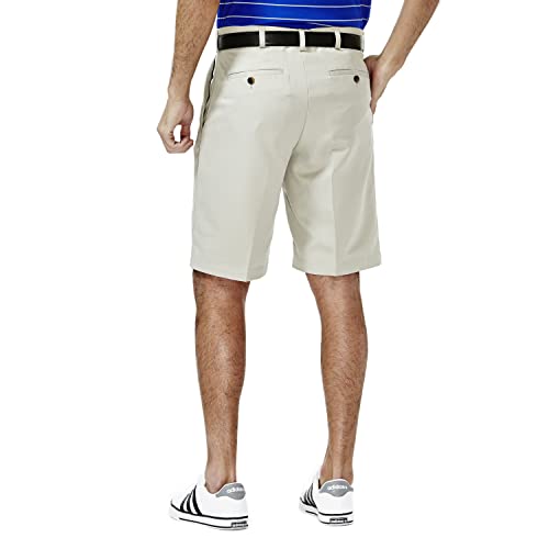 Haggar Men's Cool 18 Classic Fit Pleat Front Expandable Waistband Short (Regular and Big & Tall Sizes)