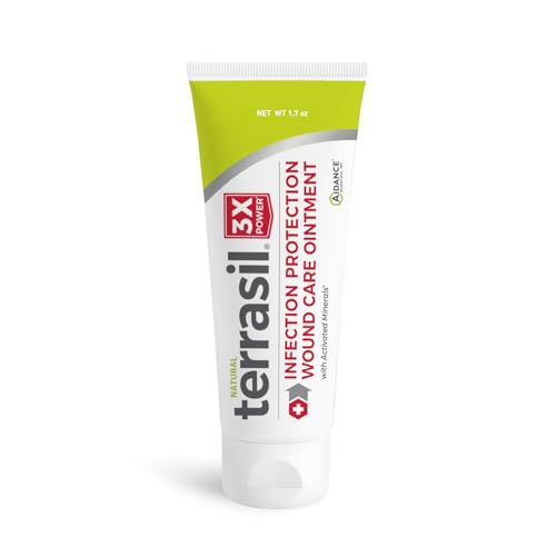 terrasil Wound Care 3X Healing Ointment, Infection Protection for Bed Sores, Pressure Sores, Skin Ulcers, Wounds, Burns, B...