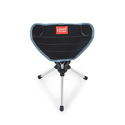 GRAND TRUNK Compass 360° Swivel Camping Stool – Ultra-Light, Foldable & Rotating Travel Chair – Compact & Durable for Outd...